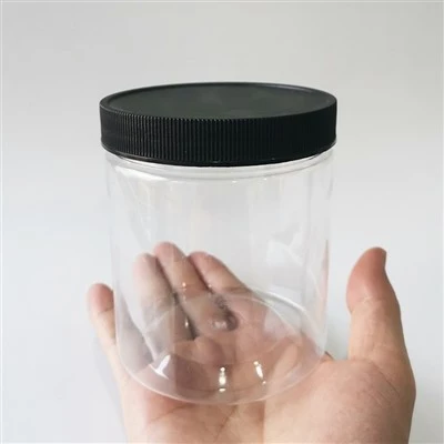 500ml 蓋付き黒色プラスチック瓶